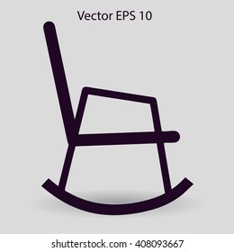 rocking chair vector illustration
