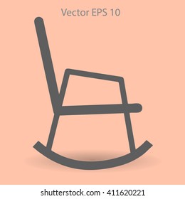 rocking chair vector illustration