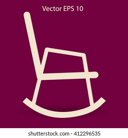 rocking chair vector illustration