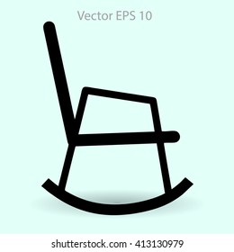 rocking chair vector illustration