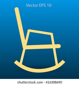 rocking chair vector illustration