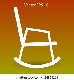 rocking chair vector illustration