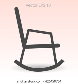 rocking chair vector illustration