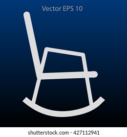 rocking chair vector illustration