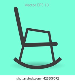 rocking chair vector illustration
