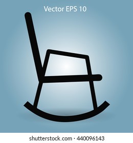 rocking chair vector illustration