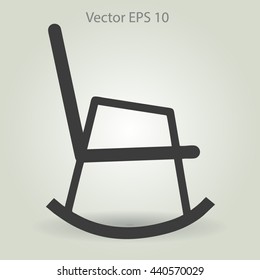 rocking chair vector illustration