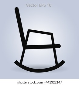 rocking chair vector illustration