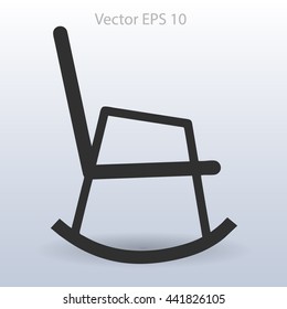 rocking chair vector illustration