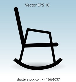 rocking chair vector illustration