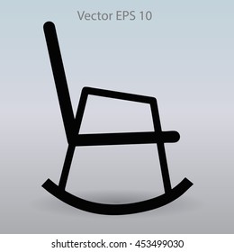 rocking chair vector illustration
