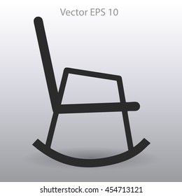 rocking chair vector illustration