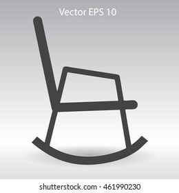 rocking chair vector illustration