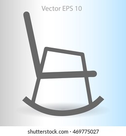 rocking chair vector illustration