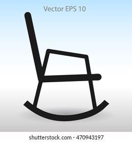 rocking chair vector illustration
