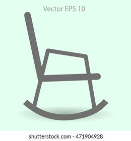 rocking chair vector illustration