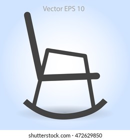 rocking chair vector illustration