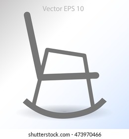 rocking chair vector illustration