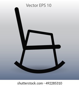 rocking chair vector illustration