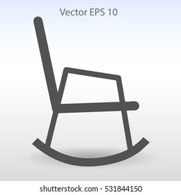 rocking chair vector illustration