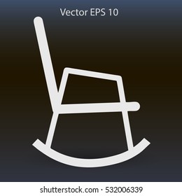 rocking chair vector illustration