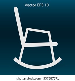 rocking chair vector illustration