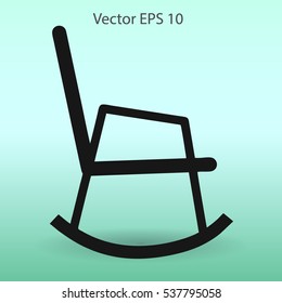rocking chair vector illustration
