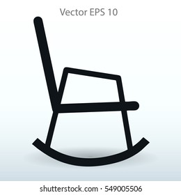 rocking chair vector illustration