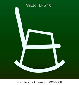 rocking chair vector illustration
