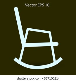 rocking chair vector illustration