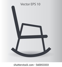 rocking chair vector illustration