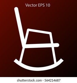 rocking chair vector illustration