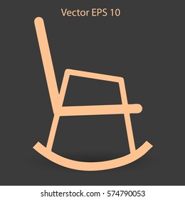 rocking chair vector illustration