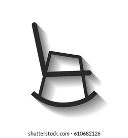 rocking chair vector illustration