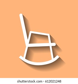 rocking chair vector illustration