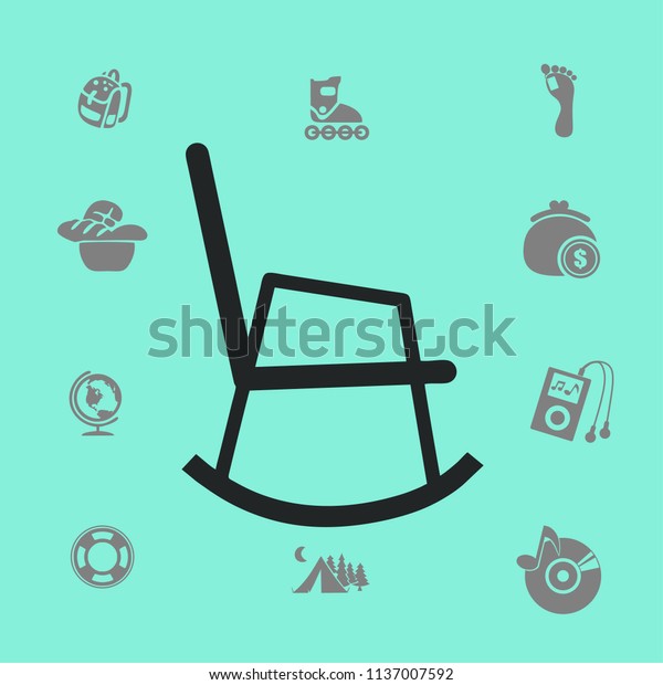 Rocking Chair Vector Illustration Stock Vector Royalty Free