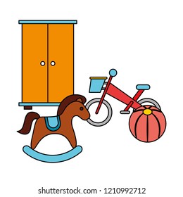 rocking horse bike ball kid toys