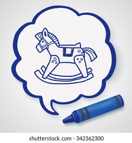 rocking horse doodle