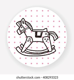 rocking horse doodle