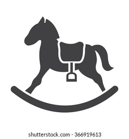 Rocking Horse Icon. 