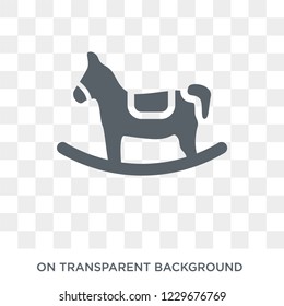 Rocking horse icon. Rocking horse design concept from Christmas collection. Simple element vector illustration on transparent background.