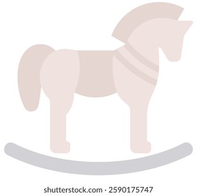 Rocking Horse Icon Element For Design