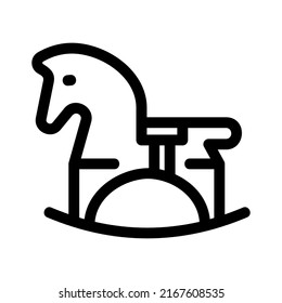 rocking horse icon or logo isolated sign symbol vector illustration - high quality black style vector icons
