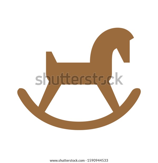 Rocking horse icon. toy horse logo. Vector\
illustration. toy horse\
icon