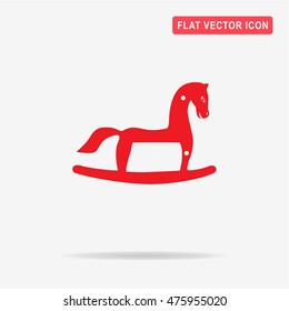 Rocking horse icon. Vector concept illustration for design.