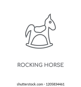Rocking Horse linear icon. Rocking Horse concept stroke symbol design. Thin graphic elements vector illustration, outline pattern on a white background, eps 10.