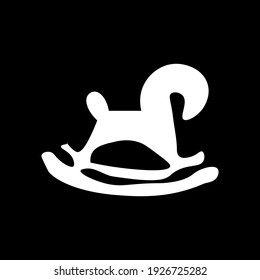 Rocking horse logo baby products sign