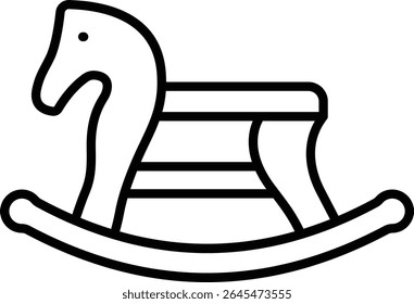 Rocking horse vector icon. Can be used for printing, mobile and web applications.