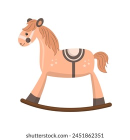 rocking horse vector illustration on a white background