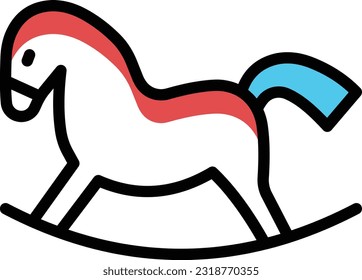 rocking Vector illustration on a transparent background. Premium quality symmbols. Line Color vector icons for concept and graphic design.